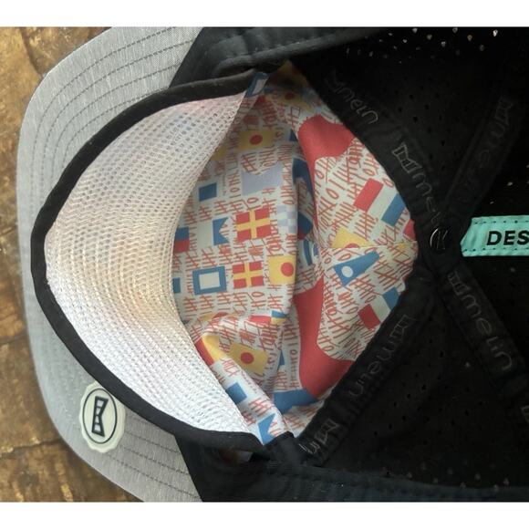 Melin Coronado Hydro Hat Anchored In Quality Navy Blue Open Sea Adjust Snapback - Picture 14 of 16